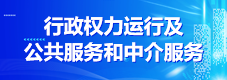 行政权力运行及公共服务和中介服务